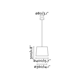 Люстра Gonga Simple черная