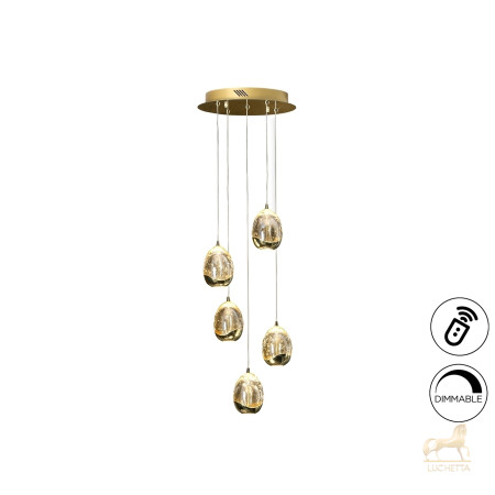 Люстра Rocio LED 5L DIM золотая Люстра Rocio LED 5L DIM золотая