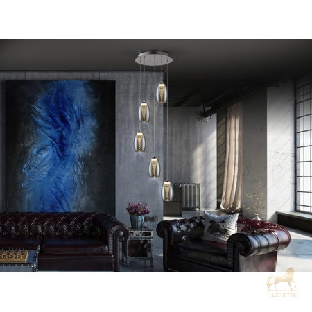 Подвесной светильник Nebula LED 5L хром Подвесной светильник Nebula LED 5L хром