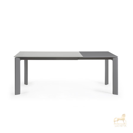 Стол Atta 140 (200) x90 темно-серый, стекло Стол Atta 140 (200) x90 темно-серый, стекло