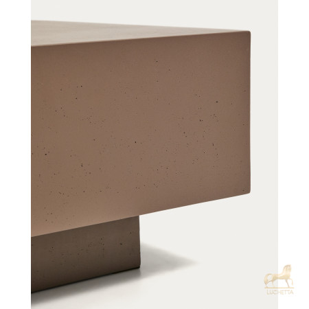 Уличный столик Rustella из коричневого бетона, 60 x 60 см Уличный столик Rustella из коричневого бетона, 60 x 60 см