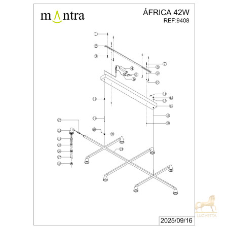 9408 Люстра подвесная AFRICA 9408 Люстра подвесная AFRICA