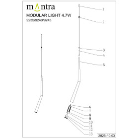 9370+9235 (14L) Подвесная люстра BOOMERANG