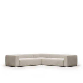 Диван угловой 6 местный Blok 320 x 320 cm бежевый