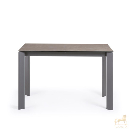 Стол Atta 120 (180) x80 антрацит керамика Vulcano Ash Стол Atta 120 (180) x80 антрацит керамика Vulcano Ash