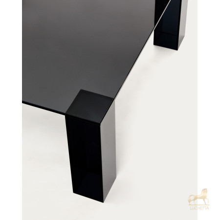 Журнальный столик Adularia из стекла темно-серого цвета 85 x 85 Журнальный столик Adularia из стекла темно-серого цвета 85 x 85