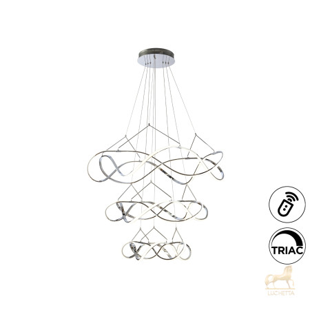 Люстра Molly 3 кольца 110D хром DIM Люстра Molly 3 кольца 110D хром DIM