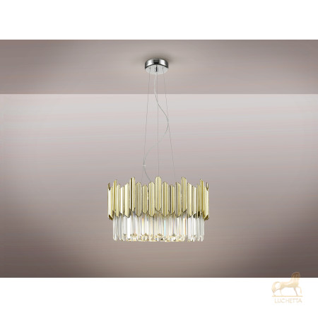 Люстра Tiara 6L хром-золотой Люстра Tiara 6L хром-золотой