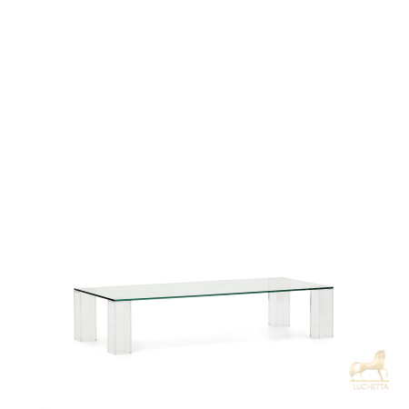 Журнальный столик Adularia из стекла прозрачного цвета 140 x 60 Журнальный столик Adularia из стекла прозрачного цвета 140 x 60
