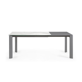 Стол Atta 140 (200) x90 антрацит, керамика