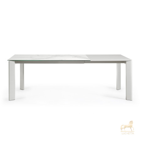 Стол Atta 160 (220) x90 керамика белый Стол Atta 160 (220) x90 керамика белый
