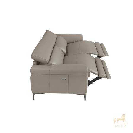 3-х местный диван 5320-3P-M5655 / 6122 с кожаной обивкой и механизмом релаксации 3-х местный диван 5320-3P-M5655 / 6122 с кожаной обивкой и механизмом релаксации