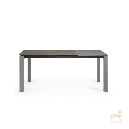 Стол Atta 120 (180) x80 антрацит керамика Vulcano Ash Стол Atta 120 (180) x80 антрацит керамика Vulcano Ash