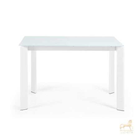 Стол обеденный Atta 120(180)x80 белое стекло Стол обеденный Atta 120(180)x80 белое стекло