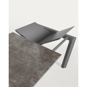 Стол Atta 140 (200) x90 графит керамика