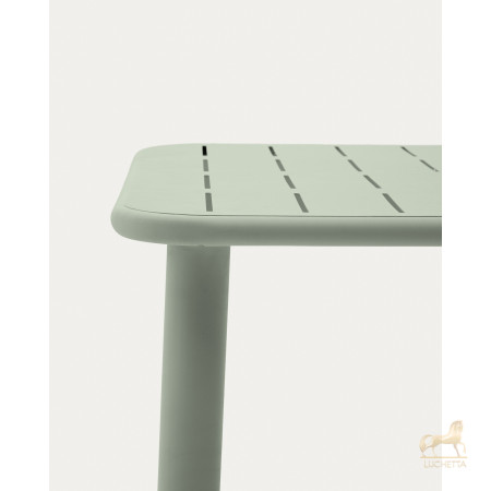 Уличный стол Brai из оцинкованной стали бирюзового цвета 180 x 90 см Уличный стол Brai из оцинкованной стали бирюзового цвета 180 x 90 см