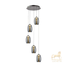 Подвесной светильник Nebula LED 5L хром