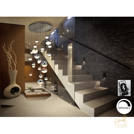 Подвесной светильник Sphere LED 27L Ø80 DIM BLUETOOTH CCT цветной Подвесной светильник Sphere LED 27L Ø80 DIM BLUETOOTH CCT цветной