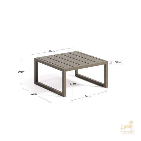 Comova Столик для улицы из зеленого алюминия 60 x 60 см Comova Столик для улицы из зеленого алюминия 60 x 60 см