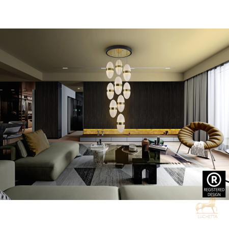 Подвесной светильник Garden 9L черный/бронзовый Подвесной светильник Garden 9L черный/бронзовый