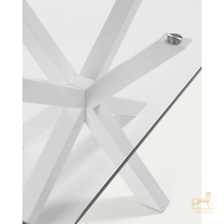 Стол Arya 160x90 стекло белый Стол Arya 160x90 стекло белый