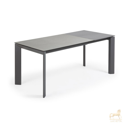 Стол Atta 120 (180) x80 антрацит, керамика Стол Atta 120 (180) x80 антрацит, керамика