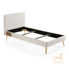 Кровать Lydia 90х190 бежевая