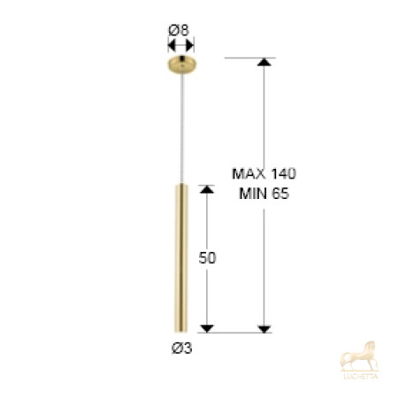Подвесной светильник Varas 1L золото Подвесной светильник Varas 1L золото