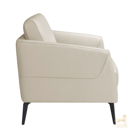 Кресло 5094/KF-A051-M5652 кожаное с черными стальными ножками Кресло 5094/KF-A051-M5652 кожаное с черными стальными ножками