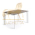 Стол Atta 120 (180) x80 белые ножки керамика Vulcano Ash Стол Atta 120 (180) x80 белые ножки керамика Vulcano Ash