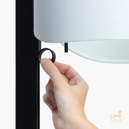 Торшер Stand Up черного и серого цвета E27 20W Торшер Stand Up черного и серого цвета E27 20W