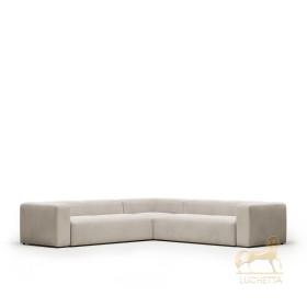 Диван угловой 6 местный Blok 320 x 320 cm бежевый