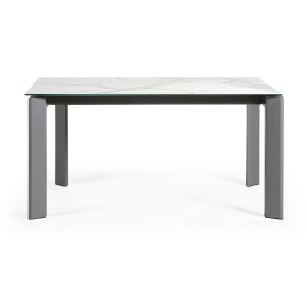 Стол Atta 160 (220) x90 антрацит, керамика