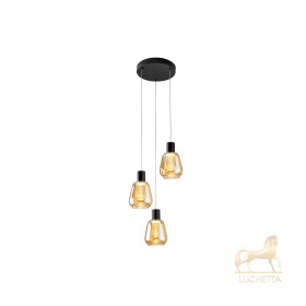 Люстра Carisa 3L золотая D35