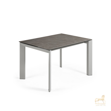 Стол Atta 120 (180) x80 серый керамика Vulcano Ash Стол Atta 120 (180) x80 серый керамика Vulcano Ash