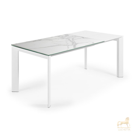 Стол Atta с белыми ножками 120(180)x80 см Стол Atta с белыми ножками 120(180)x80 см