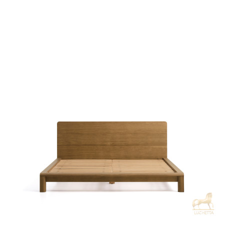 Кровать Arelida из дуба со светло-коричневой отделкой, для матраса 180 x 200 см Кровать Arelida из дуба со светло-коричневой отделкой, для матраса 180 x 200 см