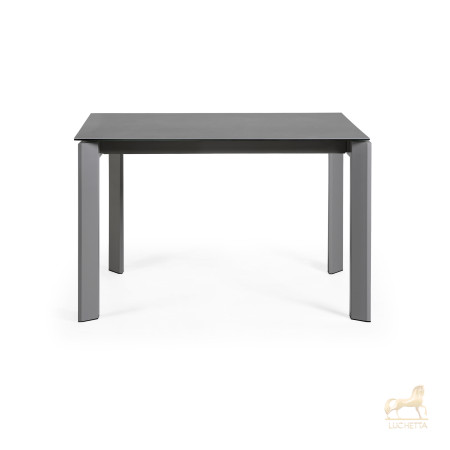 Стол раскладной Atta 120(180) x80 антрацит, керамика Vulcano Roca Стол раскладной Atta 120(180) x80 антрацит, керамика Vulcano Roca