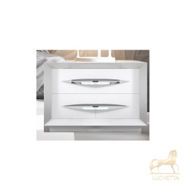 Прикроватная тумба CARMEN 1016 белый испанской фабрики FRANCO FURNITURE