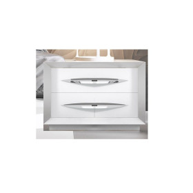 Прикроватная тумба CARMEN 1016 белый испанской фабрики FRANCO FURNITURE