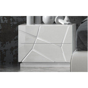 Прикроватная тумба KIU1250 white испанской фабрики FRANCO FURNITURE