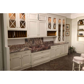 Итальянский комплект мебели для кухни Park Avenue (Bianco Antico) фабрики CA'd'ORO
