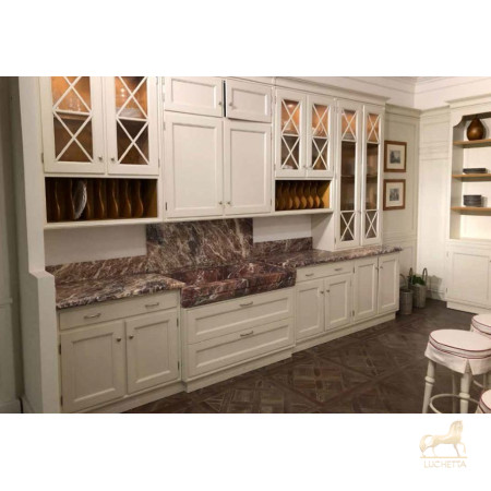 Итальянский комплект мебели для кухни Park Avenue (Bianco Antico) фабрики CA'd'ORO Итальянский комплект мебели для кухни Park Avenue (Bianco Antico) фабрики CA'd'ORO