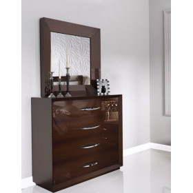 Испанская спальная группа Carmen Walnut (кровать со сп.местом 160*200) фабрики FRANCO FURNITURE
