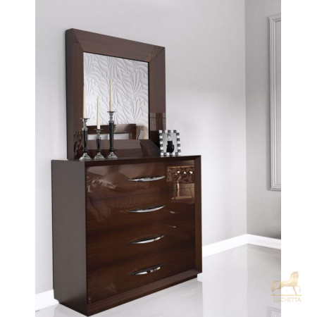 Испанская спальная группа Carmen Walnut (кровать со сп.местом 160*200) фабрики FRANCO FURNITURE Испанская спальная группа Carmen Walnut (кровать со сп.местом 160*200) фабрики FRANCO FURNITURE