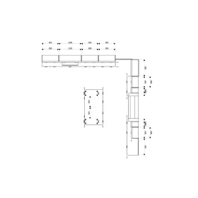 Итальянский комплект мебели для кухни Park Avenue (Bianco Antico) фабрики CA'd'ORO
