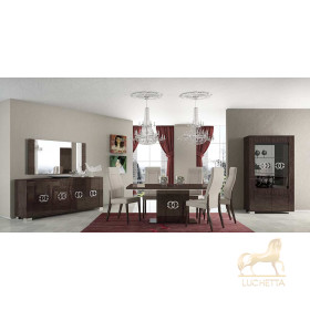 Итальянская гостиная Prestige (2 витрины 1А + тумба ТВ) фабрики STATUS