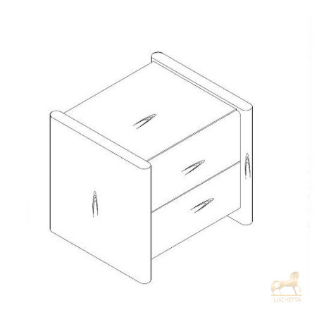 Прикроватная тумбочка PETRA, MOD INTERIORS Прикроватная тумбочка PETRA, MOD INTERIORS