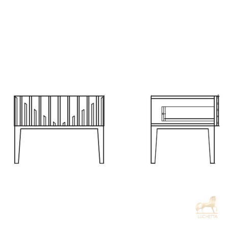 Прикроватная тумбочка MENORCA, MOD INTERIORS Прикроватная тумбочка MENORCA, MOD INTERIORS