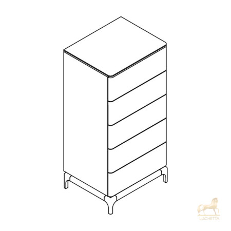 Комод высокий CALPE, MOD INTERIORS Комод высокий CALPE, MOD INTERIORS